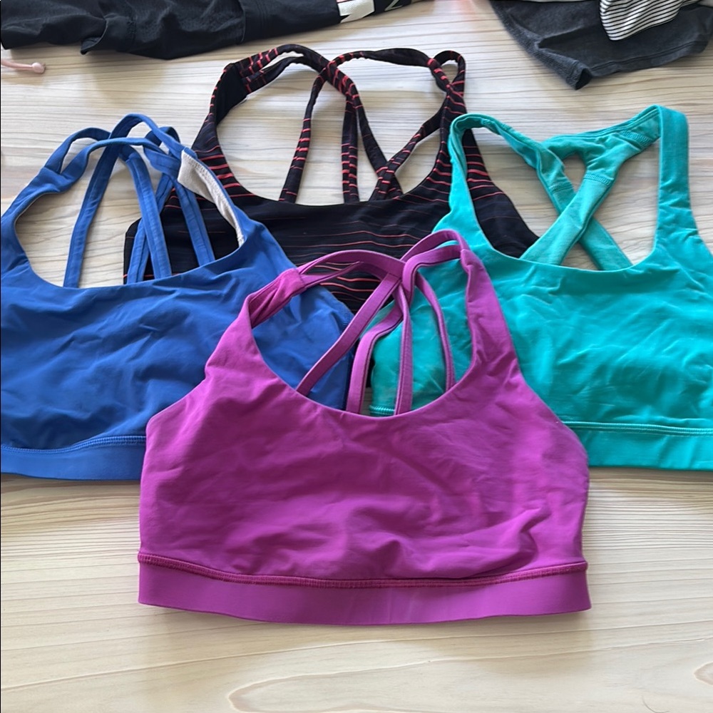 Lululemon Bra Set - Blue, Purple, Teal